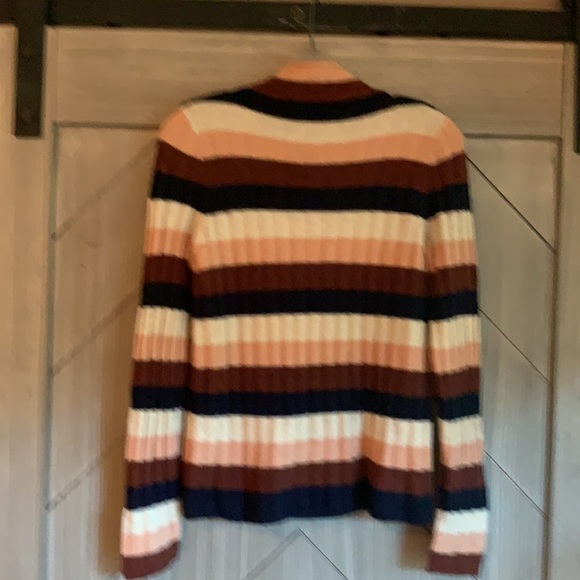 Very soft Madewell stripes mock sweater - Picture 2 of 3